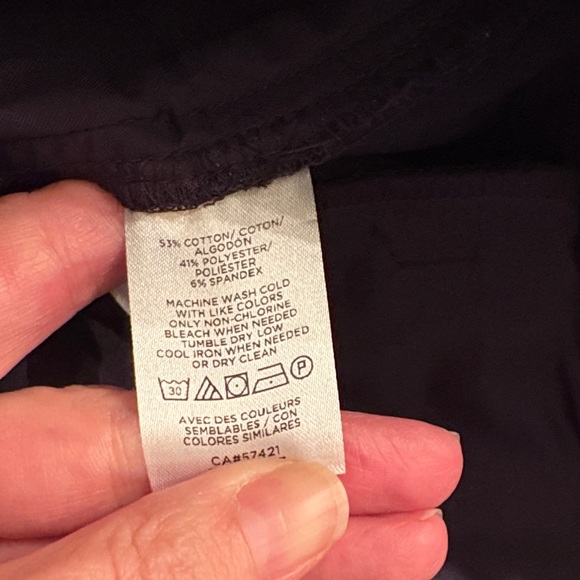 LOFT Dark Blue Curvy Skinny Ankle Length Pants - NWT - Picture 4 of 5